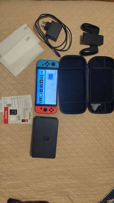 Nintendo Switch OLED с Picofly чип +128gb карта