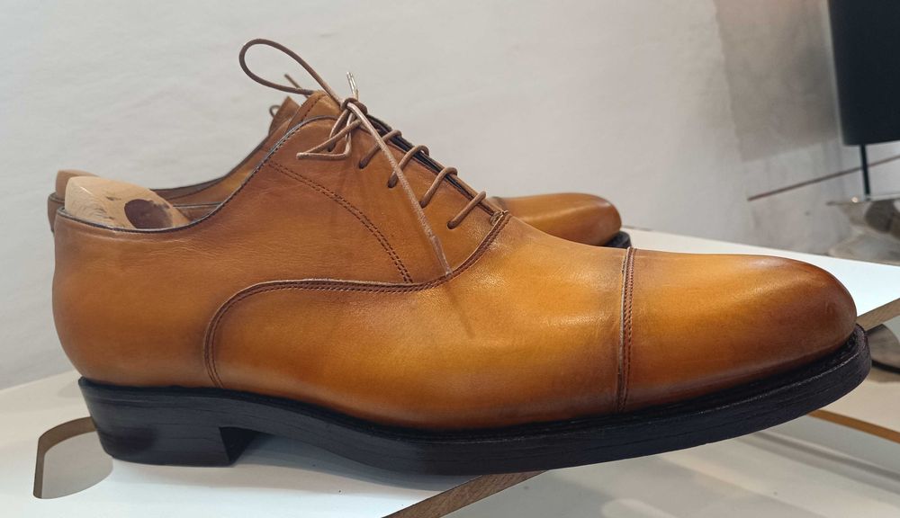 Pantofi oxford de lux 44 44.5 lucrati manual Hammerstein piele natural