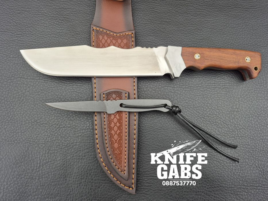 Уникален комплект от два ножа-масивен и компактен  в една кания,LN437