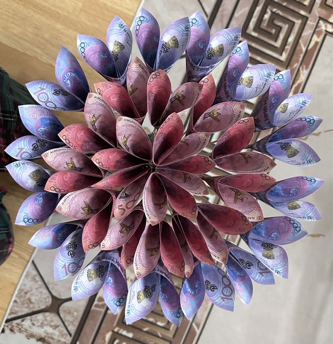 Денежный букет для подарка