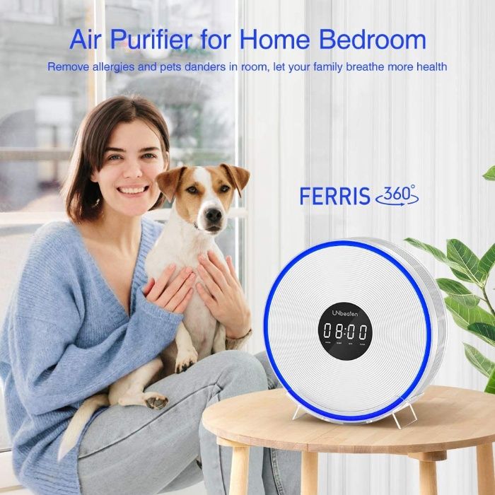 UNbeaten Purificator aer cu ceas filtru H13 TrueHepa Smoke remover NOU
