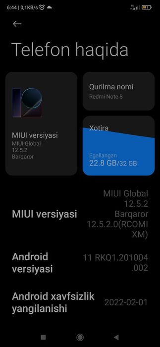 Redmi not 8 karopka dak bor