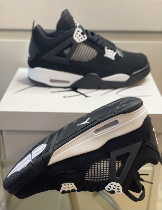 Air Jordan 4 White Thunder Retro Black