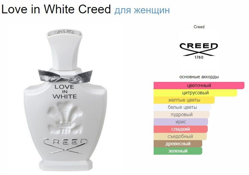 Creed Love in White, EDP, 75 мл., Франция!