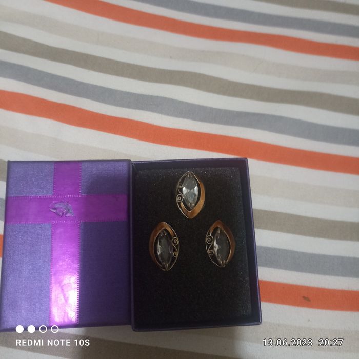 Сребро серги и печатка