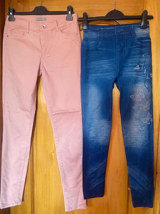 set lot 2x Blugi pantaloni office egari blugi femei marime S sau M