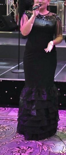 Чёрный вечерний платья