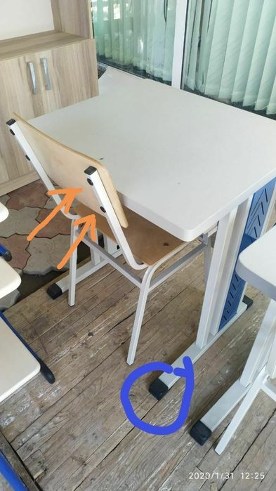Partalar uchun otirgich va suyangich bakavoy listlar