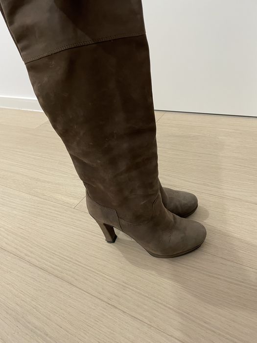 Cizme piele intoarsa/nabuc