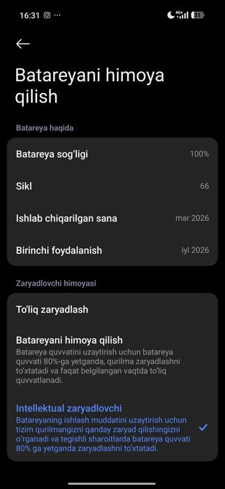 Ishlatilganiga 1 oy buldi yangi qurtday