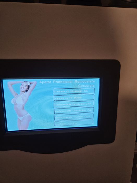 Aparat profesional cavitatie cu lipolaser si radiofrecventa, cu vacuum