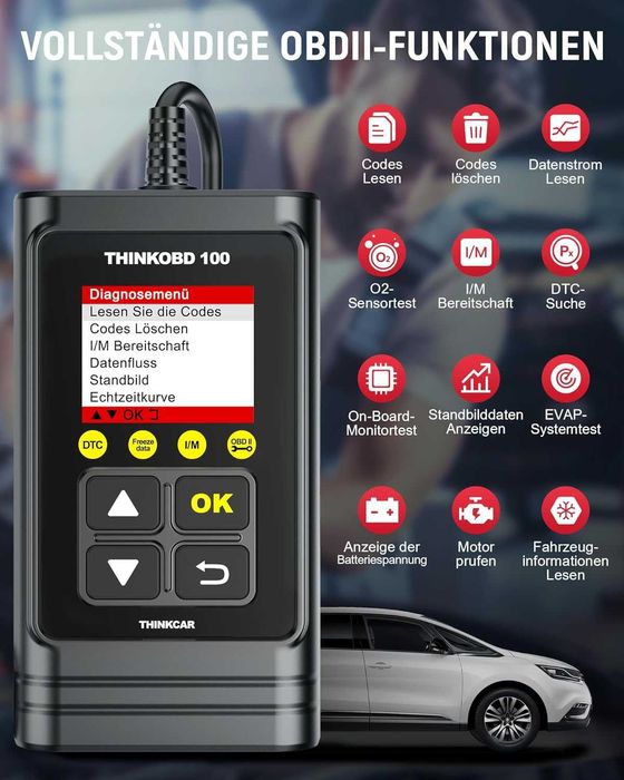 OBD2 диагностика Thinkcar THINKOBD 100 за автомобил