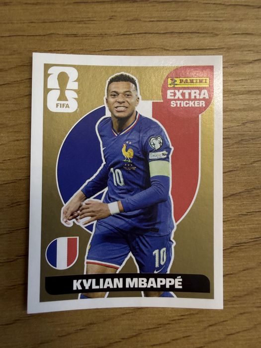 Kylian Mbappe Panini Gold Extra Stiker