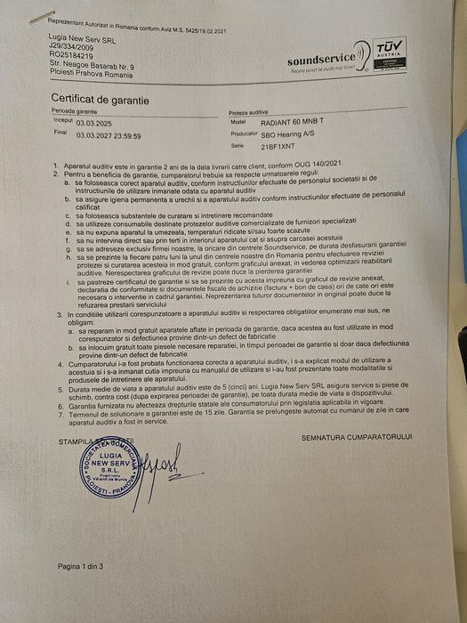 Doua Aparate auditive RADIANT 60 MNB T