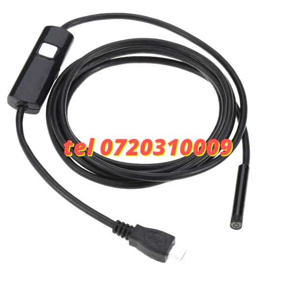 Camera Foto Endoscop Inspectie Android - Conectare USB , 6 LED Ir , Subacvatica , HD720 Pentru Iluminare Si Montaj Pe Echipamente Compatibile
