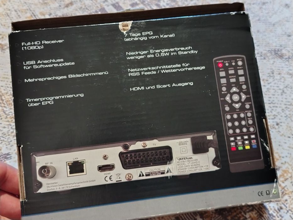 Tuner dvb-c vt40hd c