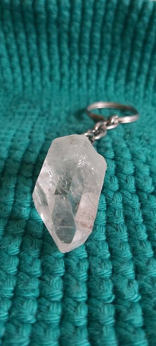 Breloc cu cuarț transparent