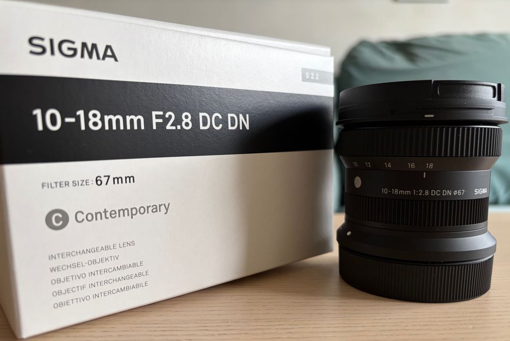 Obiectiv Sigma DC DN 10-18mm F2.8 - Montura Canon RF-S IMPECABIL IN GARANTIE