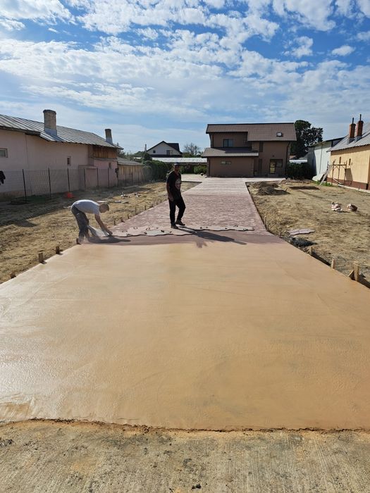 Beton amprentat și elicopterizat