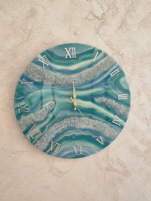 Ceas de perete rasina epoxidica