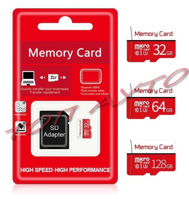 TF Карта Памет Високоскоростна Клас 10 SD Адаптер 16GB 32GB 64GB 128GB