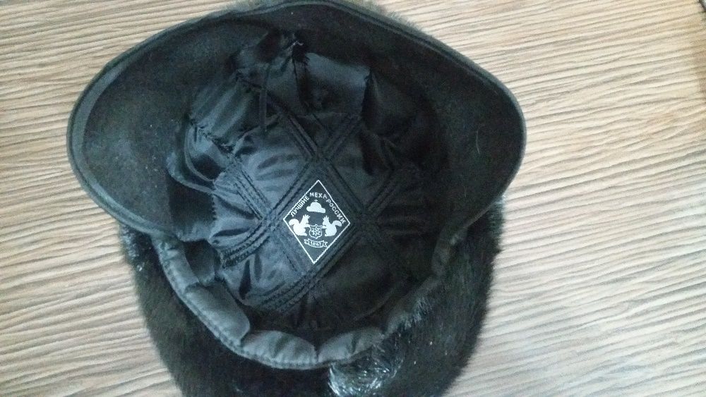 Шапка из натурального меха нерпы
