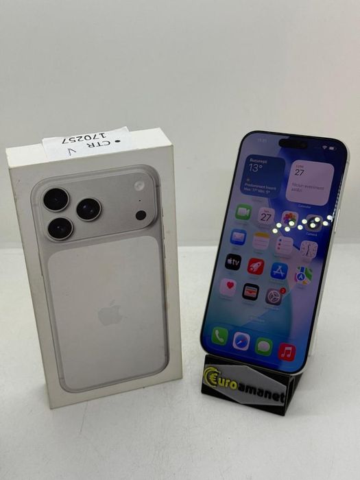 Telefon mobil Apple iPhone 17 Pro Max, 256GB, 5G, Silver -A-