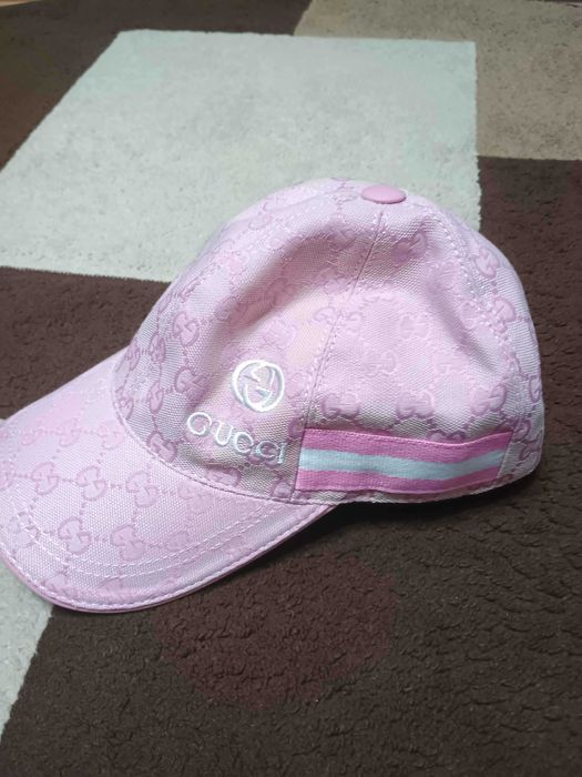 Șapcă GUCCI – Model GG Monogram Pink (Full Set)