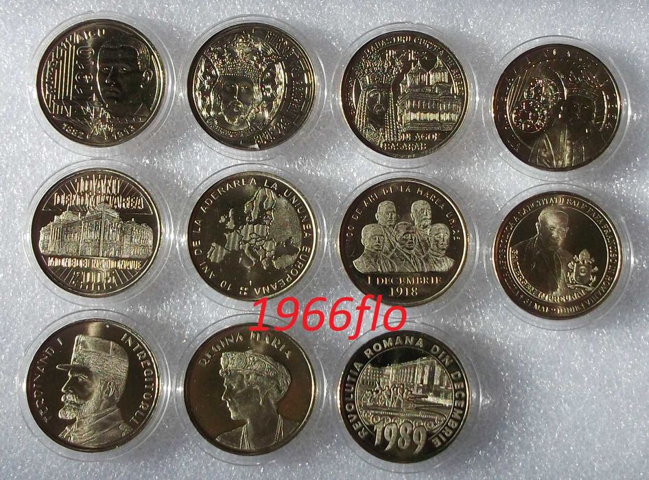 Loturi diverse de monede Romania 1941 - 2019 fara dubluri