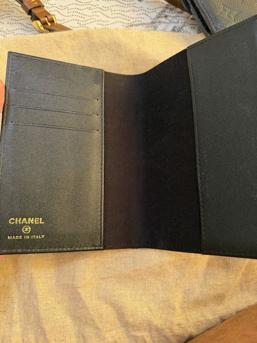 Chanel Passport Holder Quilted Caviar