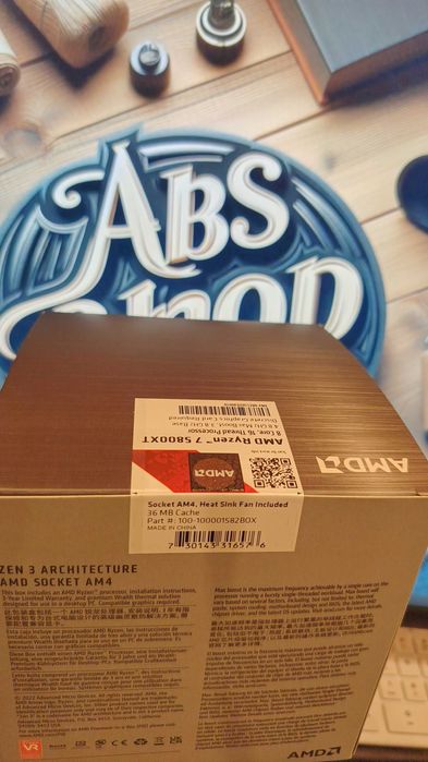 Новый Процессор AMD Ryzen 7 5800XT (с родным кулером) для сокета AM4.