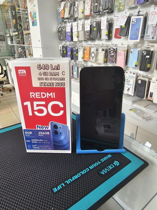 Redmi 15C, 4/256 GB, Nou, Garanție