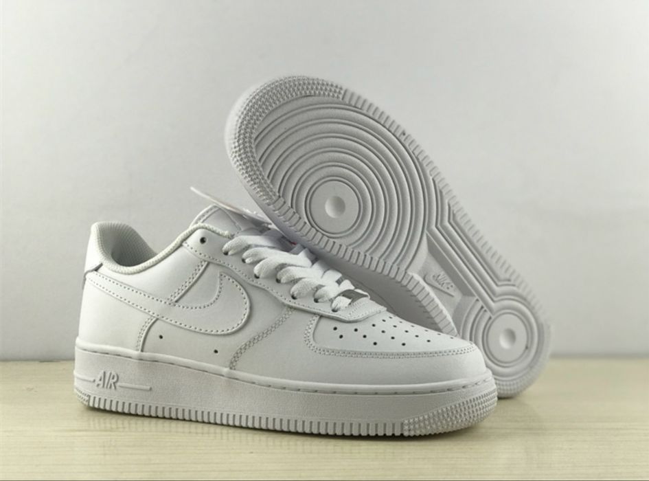 *LuX* Adidasi Nike AirForce 1 Triple White Low calitate TOP
