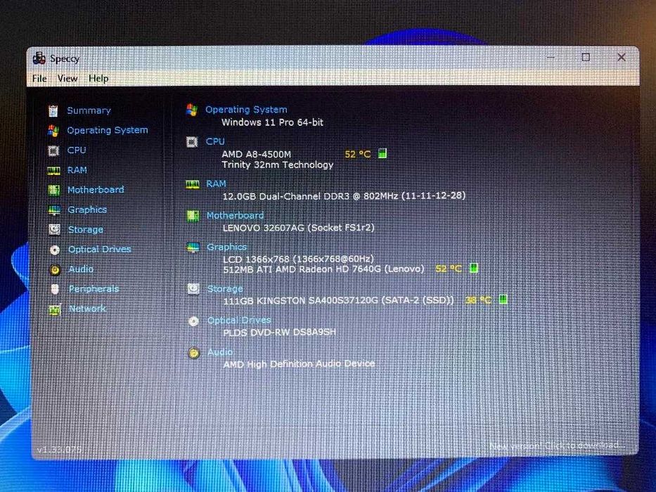 Vand laptop Lenovo ThinkPad E535 Edge.
