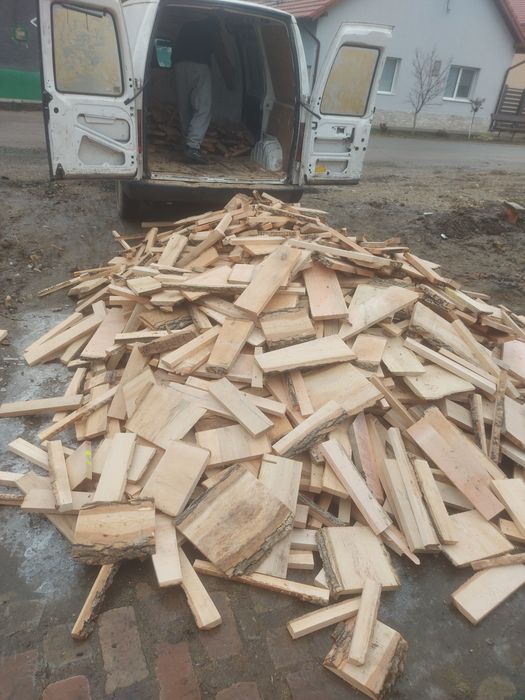 Aduc lemne de foc deșeuri esență tare 3,5 metri steri