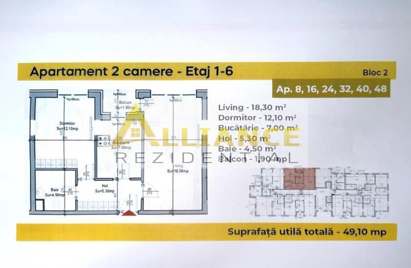 Rate La Dezvoltator | Ap. 2 Camere