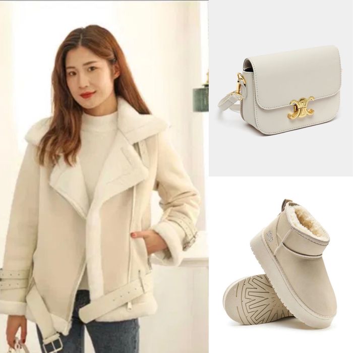 Угги миу миу в молочном цвете