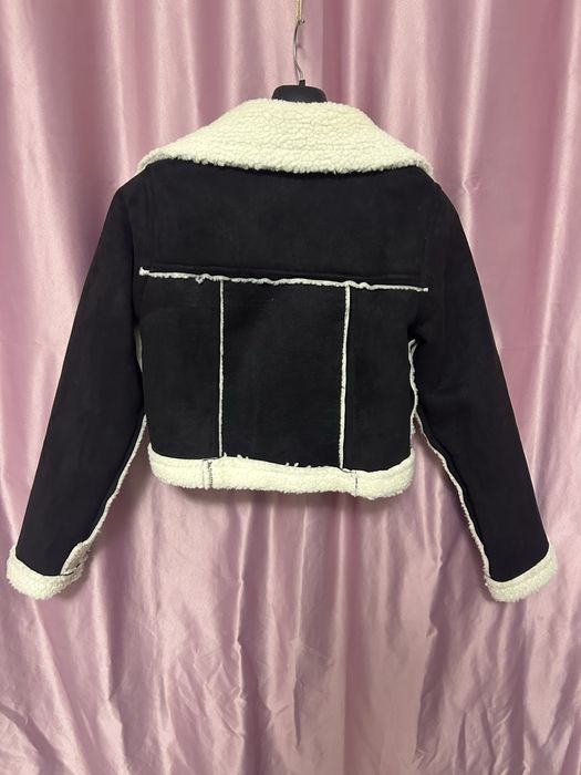 Cojocel Deafox – piele întoarsă artificială, negru, ca nou