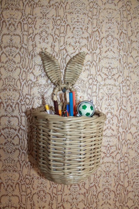 Корзинки зайки плетеные