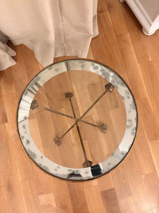 Vand masa metalica aurie