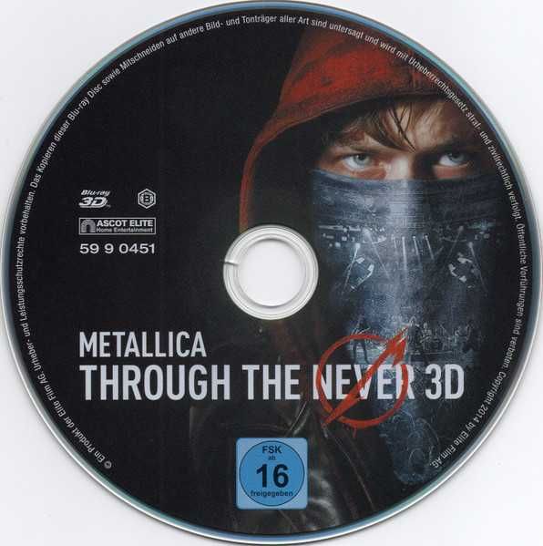 2x Bluray METALLICA - Through the Never 2D&3D Steelbook Edition (2014)