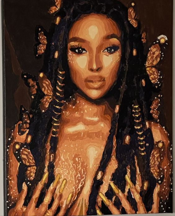 Красива рисувана картина по номера