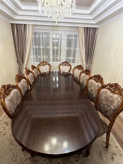 Стол 3м со стульями 12шт