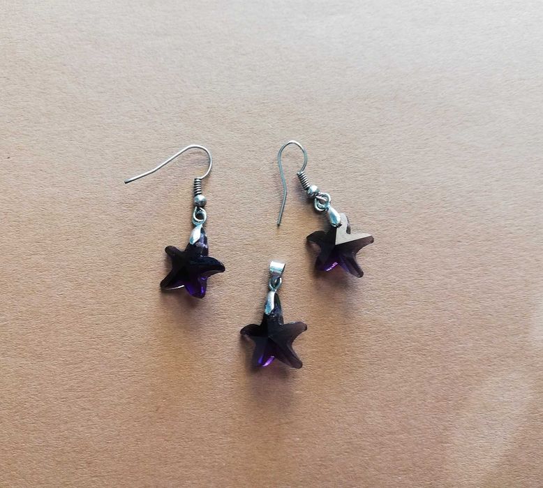 Обеци и висулка Swarovski