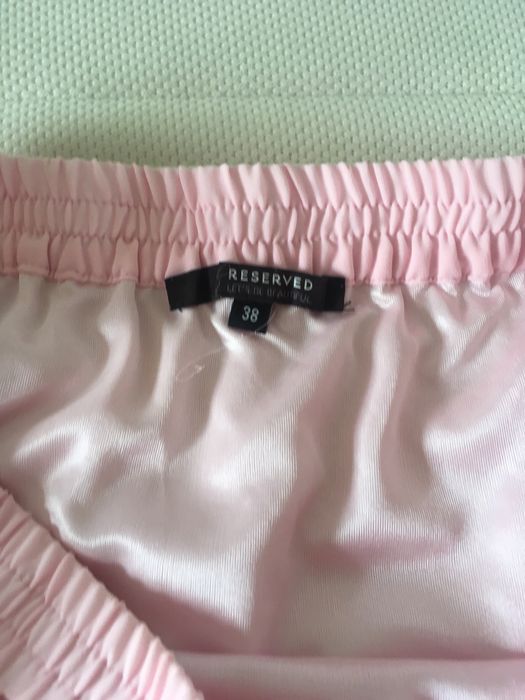 fusta asimetrica voal roz Reserved