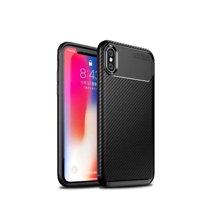 Husa Autofocus Neagra Slim 0,5mm - iPhone X XR XS MAX