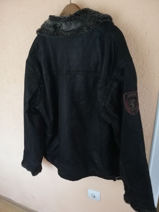Geaca piele bărbati Legend XL cu blana