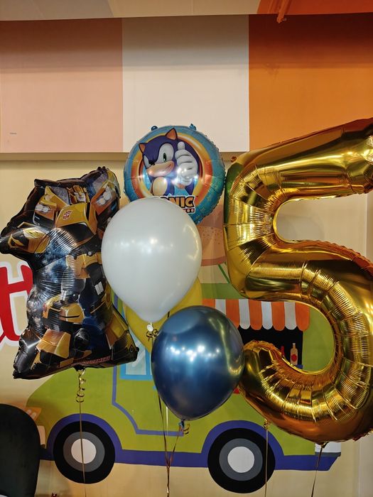 Гелевые шары. Цифра 5. День рождения