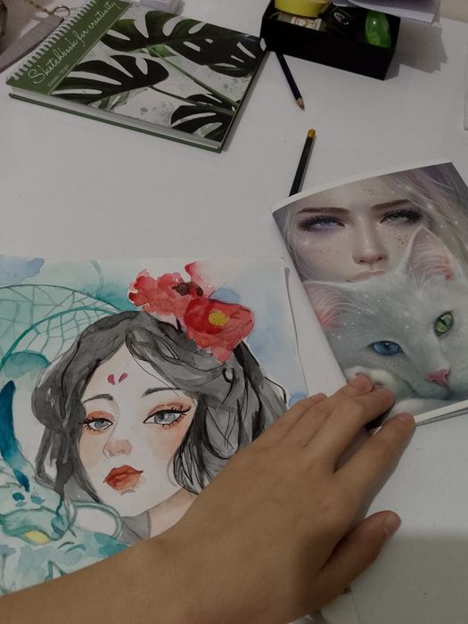 Portret akvarel  1802