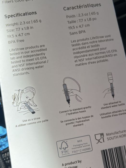 LifeStraw Peak Series Персонален филтър за вода